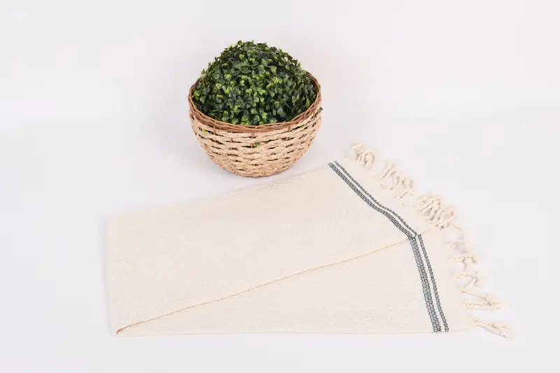 Gift For Wedding Day, Small Bath Towels, Kitchen Towel, Turkish Towel Monogram, Gift For Coworker, Wedding Favors, 38x18 Cotton Striped Towel - 4