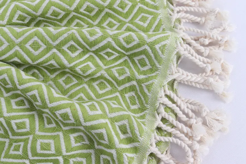 Soft and absorbent Turkish towel, Bridal Gifts, Travel towel, Monogram Beach Towel, 70x40 Cotton Diamond Towel, Holiday Towel, Custom Towel - 8