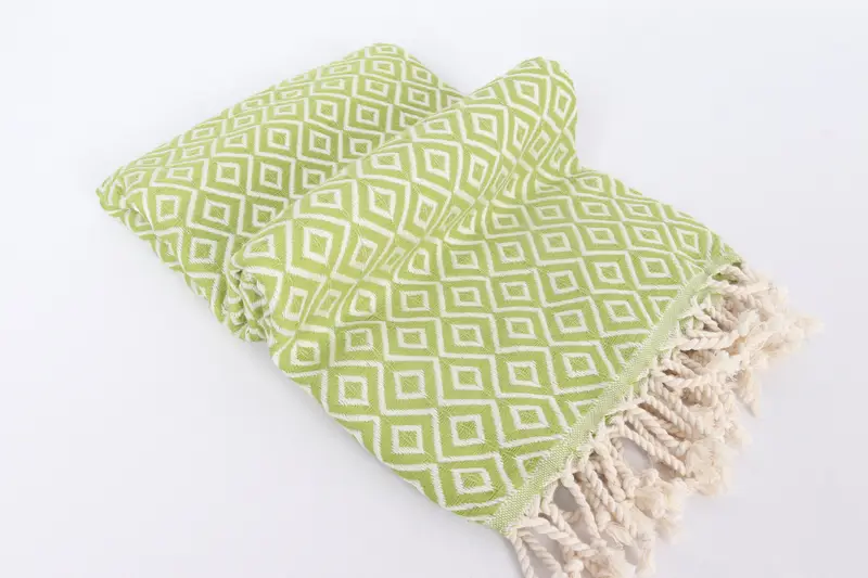 Soft and absorbent Turkish towel, Bridal Gifts, Travel towel, Monogram Beach Towel, 70x40 Cotton Diamond Towel, Holiday Towel, Custom Towel - 6