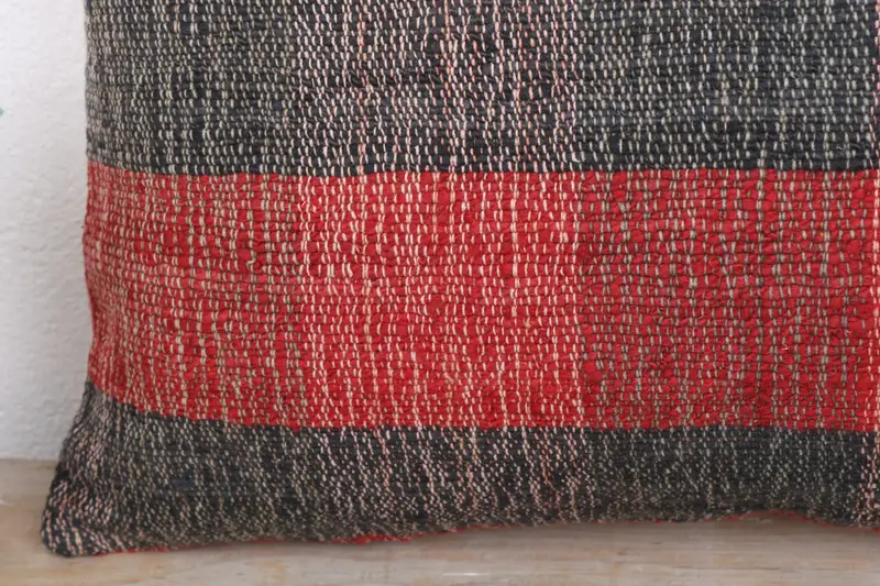 Pillow for Sofa, Interior Designer Pillow, 12x20 Red Pillow, Cushion Case, Cozy Throw Pillow Sham, Sofa Pillow, Throw Kilim Pillow - 3