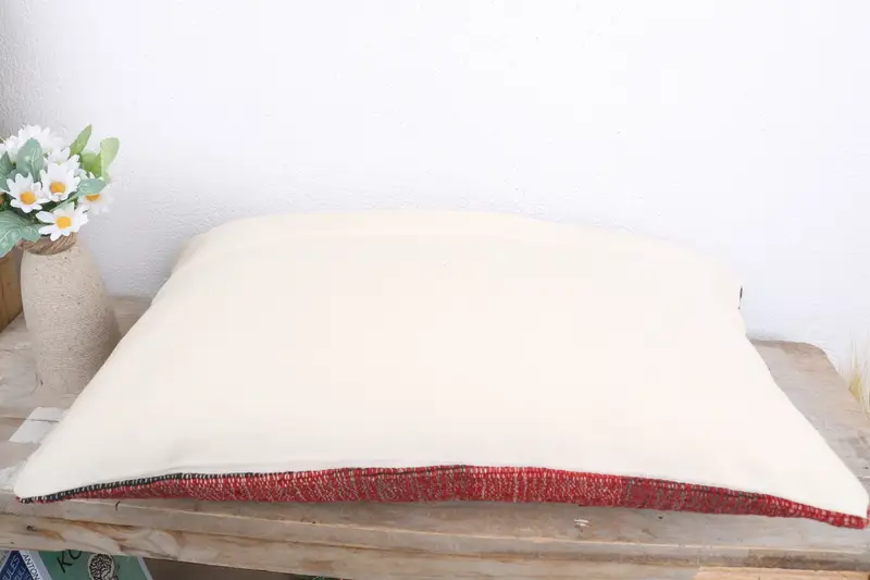 Pillow for Sofa, Interior Designer Pillow, 12x20 Red Pillow, Cushion Case, Cozy Throw Pillow Sham, Sofa Pillow, Throw Kilim Pillow - 7