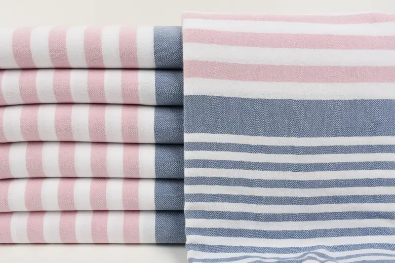 68x36 Cotton Striped Towel, Absorbent Turkish towel, Thin towel, Spa Towel, Bridesmaid Gifts, Luxury Turkish peshtemal beach towel, Engagement Gift - 1