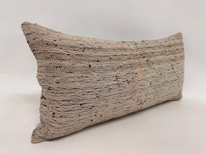 12x24 Brown Pillow Sham, Kilim Pillow, Pillow for Couch, Turkish Pillow, Pillow Case, Bench Pillow, Kilim Rug Cushion Cover, Garden Pillow - 4