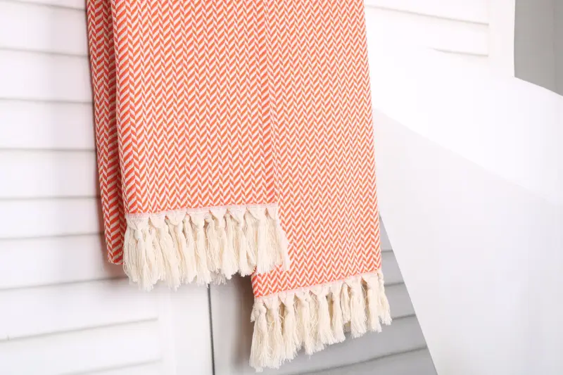 Scarf Towel, Wedding Gifts Towel, Best Beach Towel, Decorative Towel, Hammam Towel USA, Halloween Gifts, 70x40 Cotton Chevron Towel, Cotton towel - 8