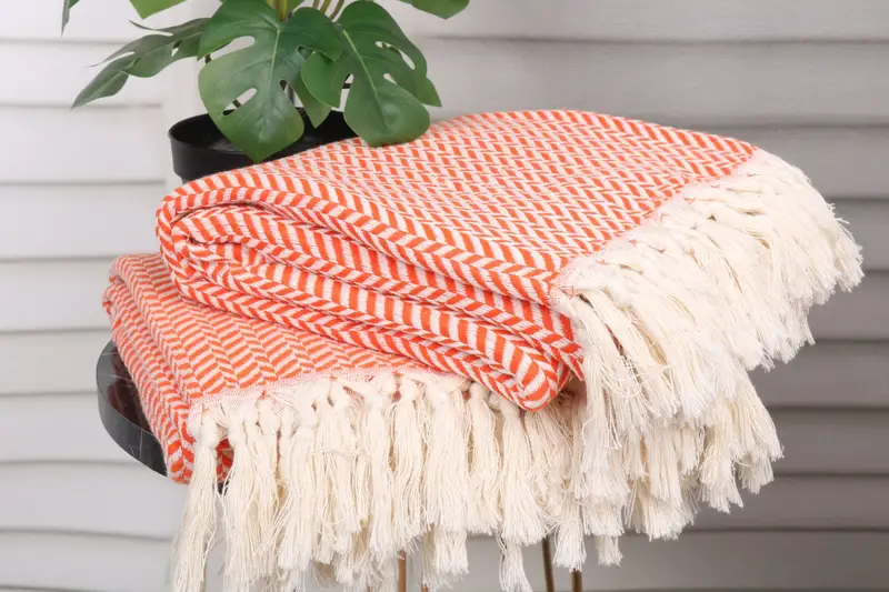 Scarf Towel, Wedding Gifts Towel, Best Beach Towel, Decorative Towel, Hammam Towel USA, Halloween Gifts, 70x40 Cotton Chevron Towel, Cotton towel - 3