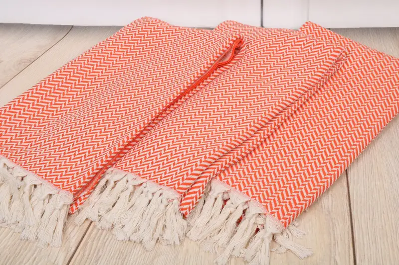 Scarf Towel, Wedding Gifts Towel, Best Beach Towel, Decorative Towel, Hammam Towel USA, Halloween Gifts, 70x40 Cotton Chevron Towel, Cotton towel - 6