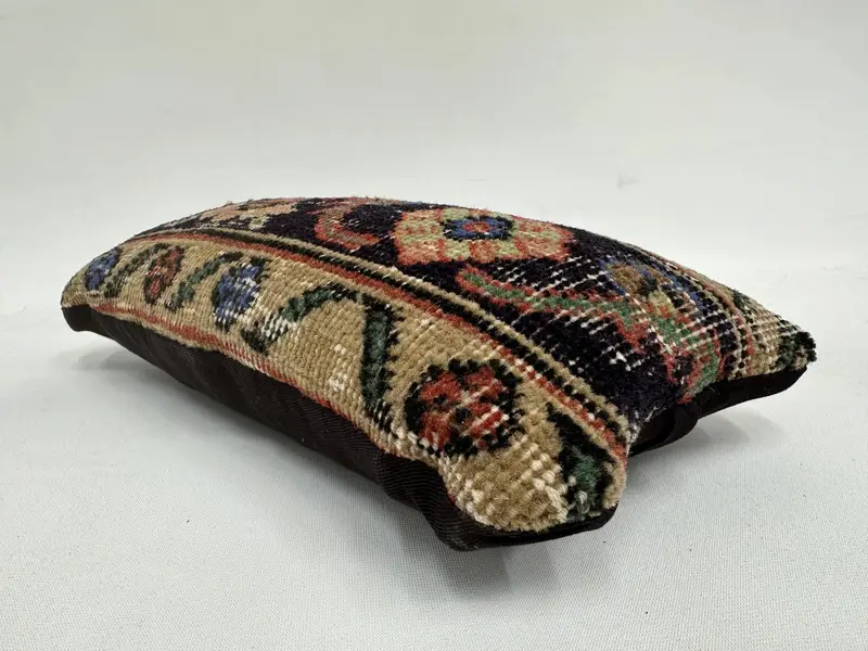 Home Decor Pillow, Outdoor Throw Pillow, 8x16 Blue Pillow Sham, Decorative Bolster Pillow Case, Kilim Pillow, Vintage Kilim Pillow, Pillow Sham - 6