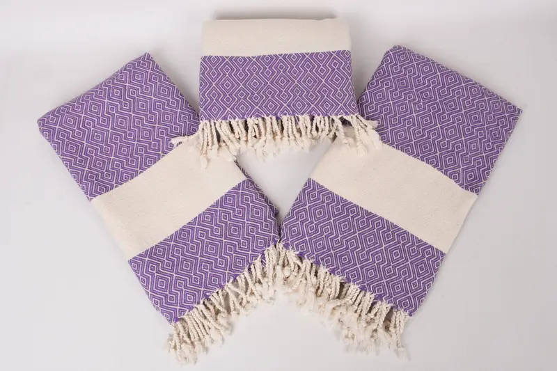 Bridesmaid Towel, Sand-resistant towel, Sand-free towel, Wedding For Favor, 68x38 Cotton Diamond Towel, Wedding Hand Made Gift, Wedding Favors - 6