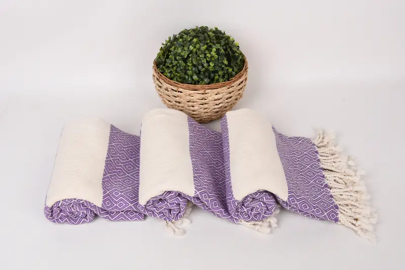 Bridesmaid Towel, Sand-resistant towel, Sand-free towel, Wedding For Favor, 68x38 Cotton Diamond Towel, Wedding Hand Made Gift, Wedding Favors - 8