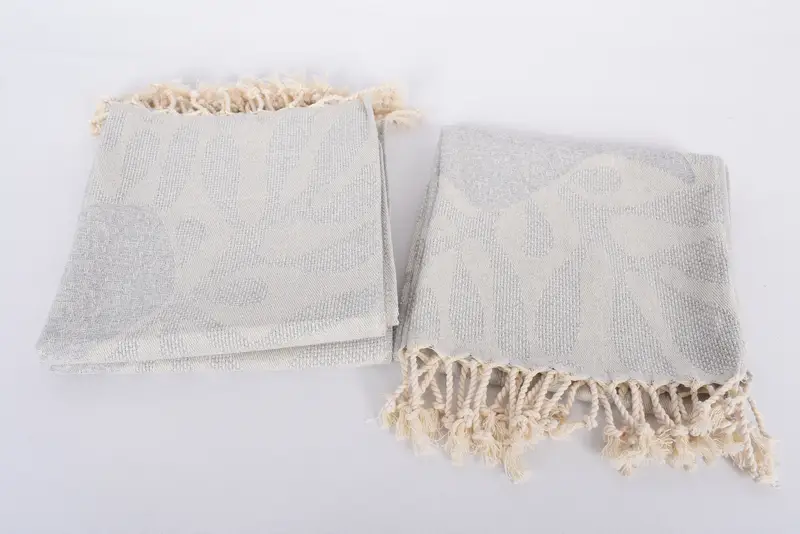 Spa Towel, Monogram Hand Towel, Handmade Gift, 40x18 Cotton Whale Design Towel, Kitchen Towel, Summer Towel, Beach Wedding Favor, Bridesmaid Gifts - 8
