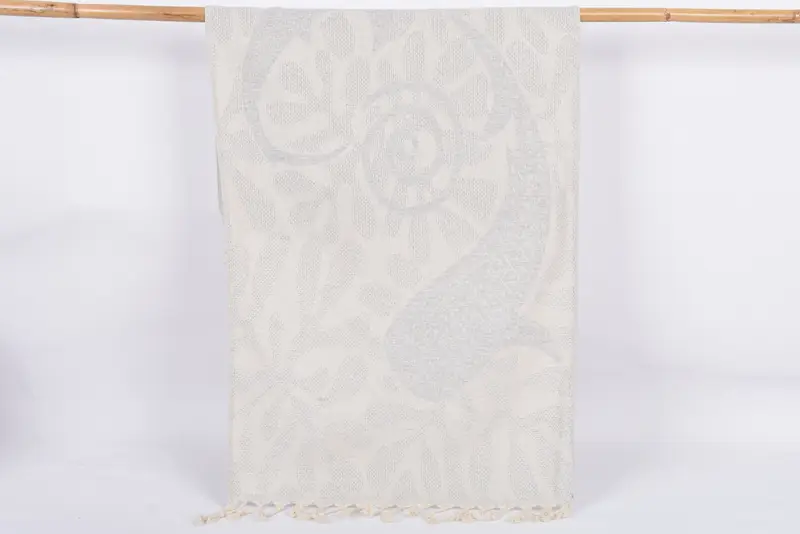 Spa Towel, Monogram Hand Towel, Handmade Gift, 40x18 Cotton Whale Design Towel, Kitchen Towel, Summer Towel, Beach Wedding Favor, Bridesmaid Gifts - 1