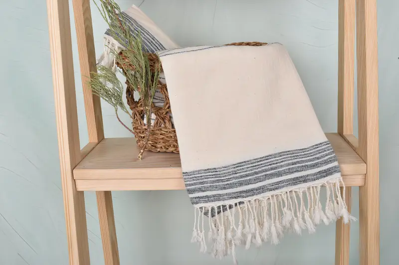 Sommertuch, großes türkisches Handtuch, Cancun Bachelorette Party Geschenkideen, Weihnachtsgeschenke, 68x36 Baumwollstreifenhandtuch, Baumwolltuch, Peshtemaltuch - 4