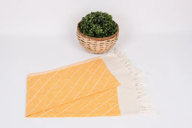 Custom Turkish Towel, Personalized Dish Towel, Summer Towel, 36x18 Cotton Geometric Towel, Custom Hand Towel, Employee Gifts, Bridesmaid Gifts - 4