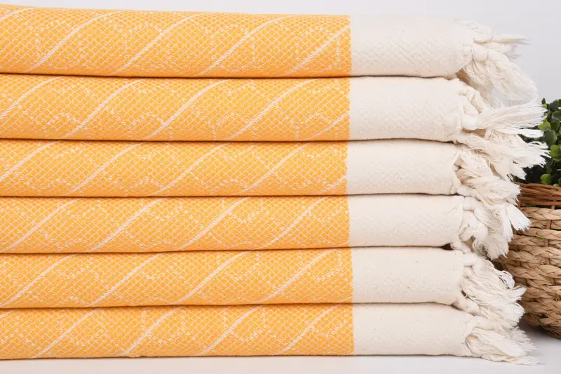 Custom Turkish Towel, Personalized Dish Towel, Summer Towel, 36x18 Cotton Geometric Towel, Custom Hand Towel, Employee Gifts, Bridesmaid Gifts - 2
