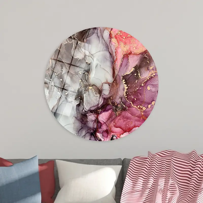 Elegant Gold Shimmery Luxury Marble Printed Canvas Art