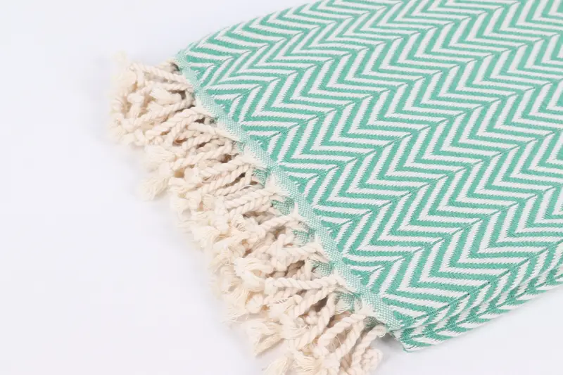 Turkish beach towel, Handmade Gift, Unique Wedding Gift, Gift Boxes Towel, Organic Cotton Towel, 70x40 Cotton Zig zag Towel, Absorbent Turkish towel - 7