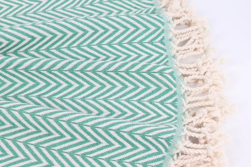 Turkish beach towel, Handmade Gift, Unique Wedding Gift, Gift Boxes Towel, Organic Cotton Towel, 70x40 Cotton Zig zag Towel, Absorbent Turkish towel - 8
