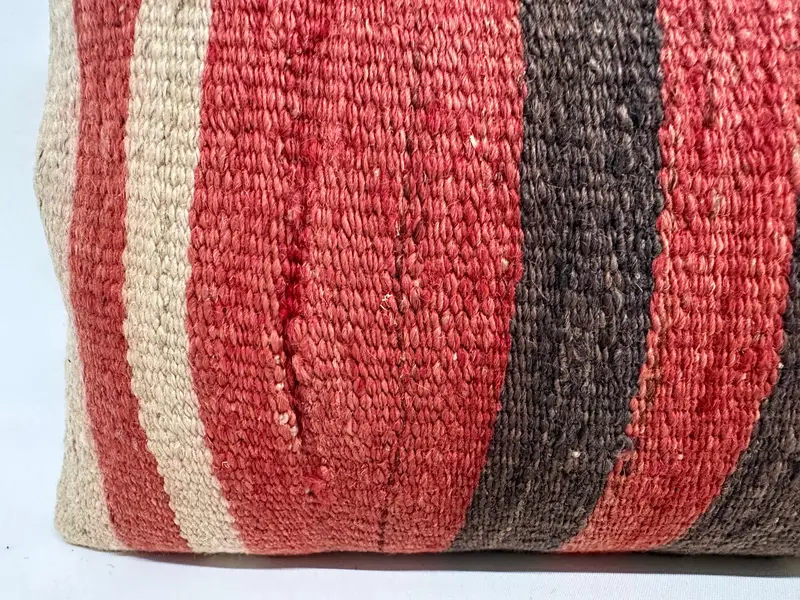 Pillow for Couch, Cotton Cushion, Patio Pillow Cover, 12x36 Red Cushion Cover, Handmade Kilim Cushion, Kilim Pillow Cover, Pillow Cover - 4