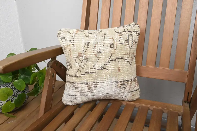 Lounge Vintage Gift Euro Sham, Gift for Mom 12x12 inch WovenBrown Cushion Case - 1