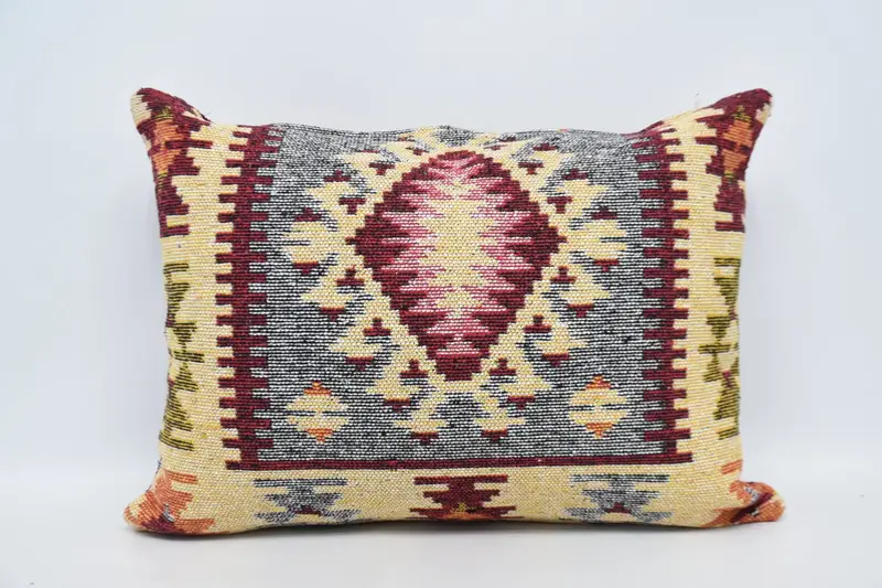 20x28 Red Cushion Cover, Boho Pillow Sham Cover, Pillow Case, Home Decor Pillow, Turkish Kilim Pillow, Pattern Throw Pillow Sham - 6