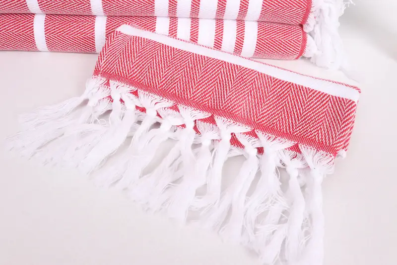 Wedding Favors, 40x20 Cotton Zig zag Towel, Beach Wedding Favor, Kitchen Towel, Personalized Kitchen Towel, Monogram Tea Towel, Bridesmaid Gift - 4