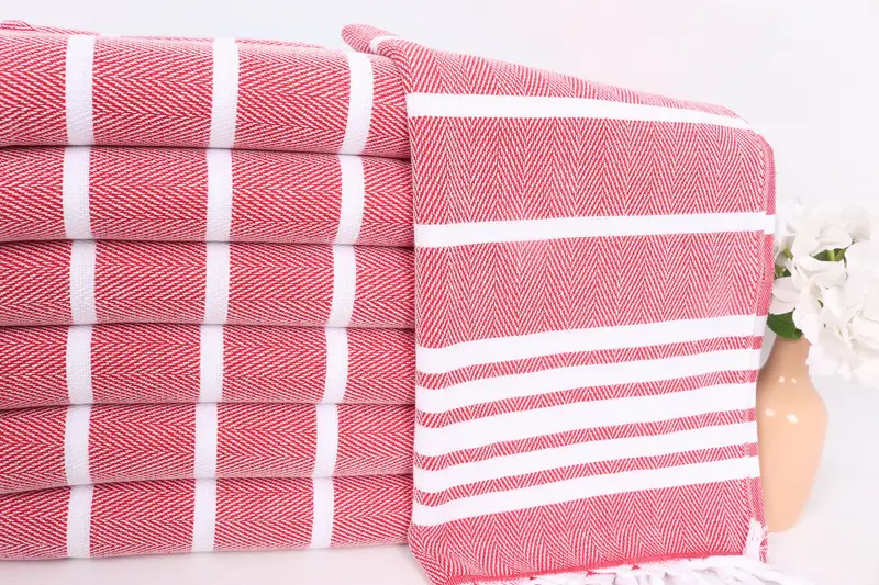 Wedding Favors, 40x20 Cotton Zig zag Towel, Beach Wedding Favor, Kitchen Towel, Personalized Kitchen Towel, Monogram Tea Towel, Bridesmaid Gift - 2