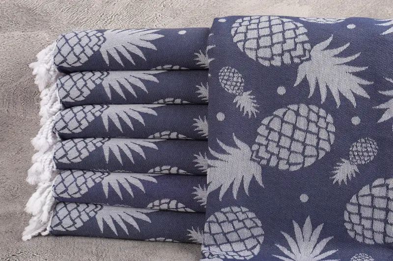 Quick-dry towel, Sand-resistant towel, 70x36 Cotton Pineapple Design Towel, Custom Wedding Towel, Turkish Towel Beach, Personalize Gift - 2
