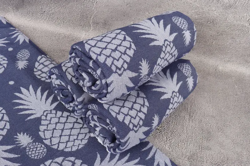 Quick-dry towel, Sand-resistant towel, 70x36 Cotton Pineapple Design Towel, Custom Wedding Towel, Turkish Towel Beach, Personalize Gift - 8