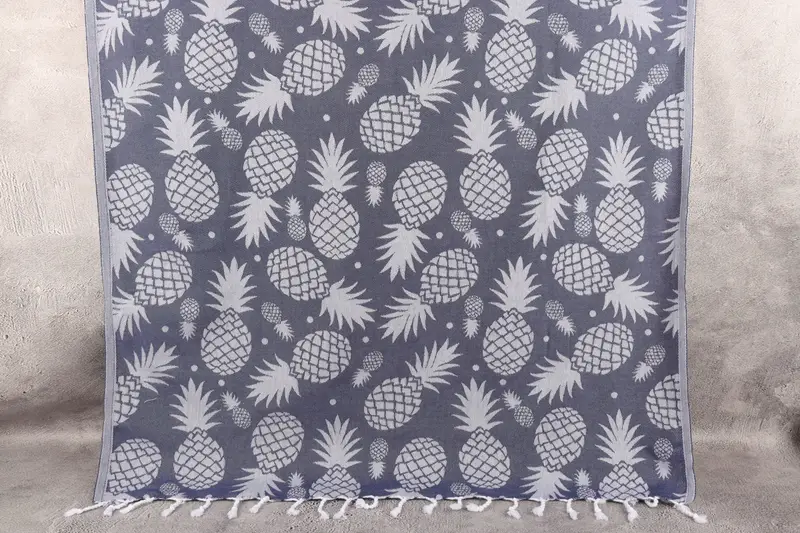 Quick-dry towel, Sand-resistant towel, 70x36 Cotton Pineapple Design Towel, Custom Wedding Towel, Turkish Towel Beach, Personalize Gift - 1