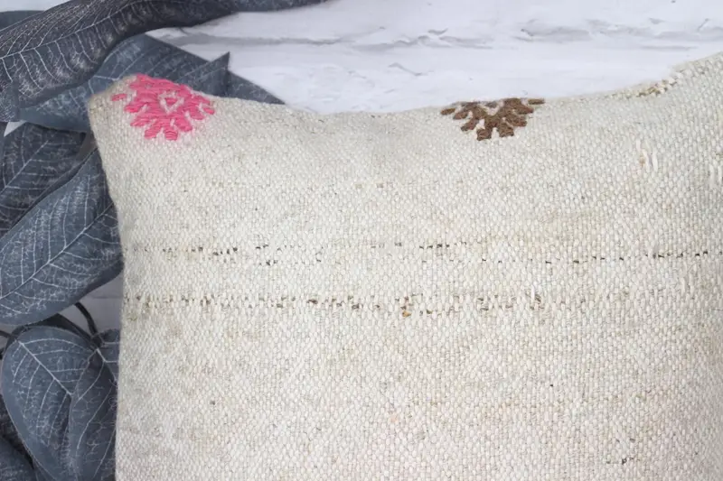 Antique Pillows, Kilim Pillow, Vintage Pillow, Toss Cushion Cover, Kilim Cushion Sham, Pillow Case, 12x12 White Cushion Case, Couch Pillow Case - 2