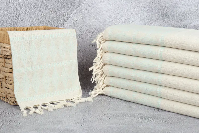 Personalized Kitchen Towel, Bachelor Party Gifts, 40x20 Linen Kilim Design Towel, Spa Towel, Gym Towel, Turkish Tea Towel, Monogrammed Hand Towel - 3