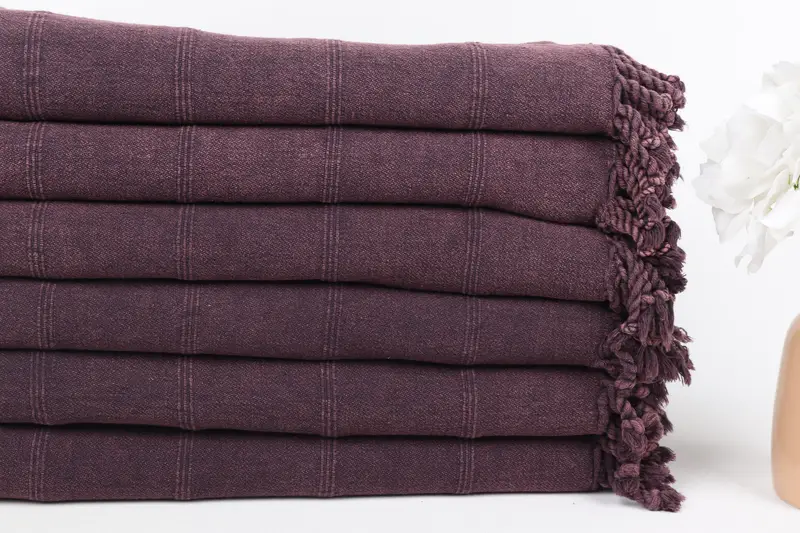 Embroidery Towels, Personalized Gifts, Custom Beach Towel, Handwoven Turkish bath towel, Lightweight towel, 68x36 Cotton Stonewashed Towel - 3