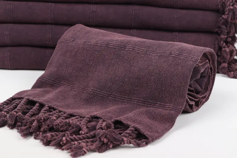 Embroidery Towels, Personalized Gifts, Custom Beach Towel, Handwoven Turkish bath towel, Lightweight towel, 68x36 Cotton Stonewashed Towel - 4