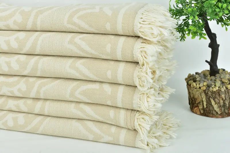 Halloween Gifts, Quick-dry towel, Summer Gift, Soft and absorbent Turkish towel, 68x36 Cotton Floral Patterned Towel, Turkish bath towel, Spa Towel - 5