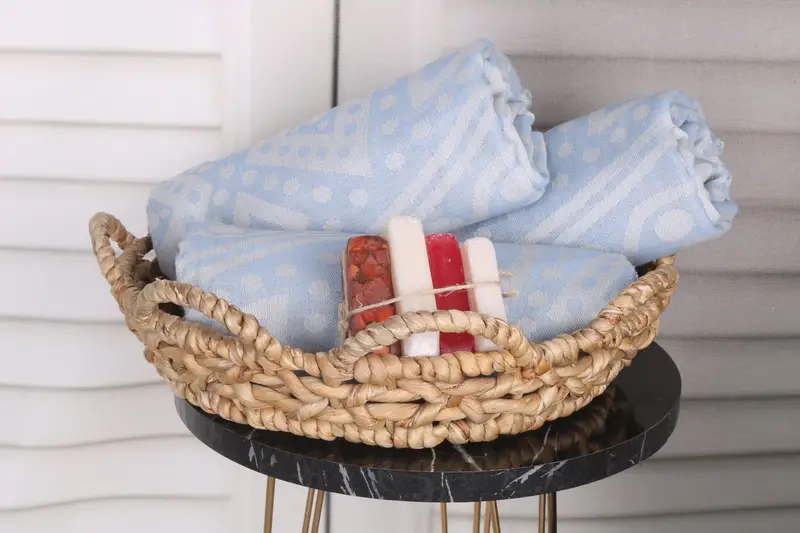Organic Towel, Beach Towel Gift, 70x40 Cotton Round Pattern Towel, Bulk Order Towel, Sand-resistant towel, Personalize Gift, Turkish hand towel - 5
