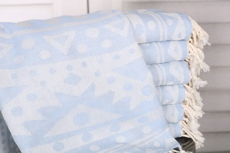 Organic Towel, Beach Towel Gift, 70x40 Cotton Round Pattern Towel, Bulk Order Towel, Sand-resistant towel, Personalize Gift, Turkish hand towel - 2