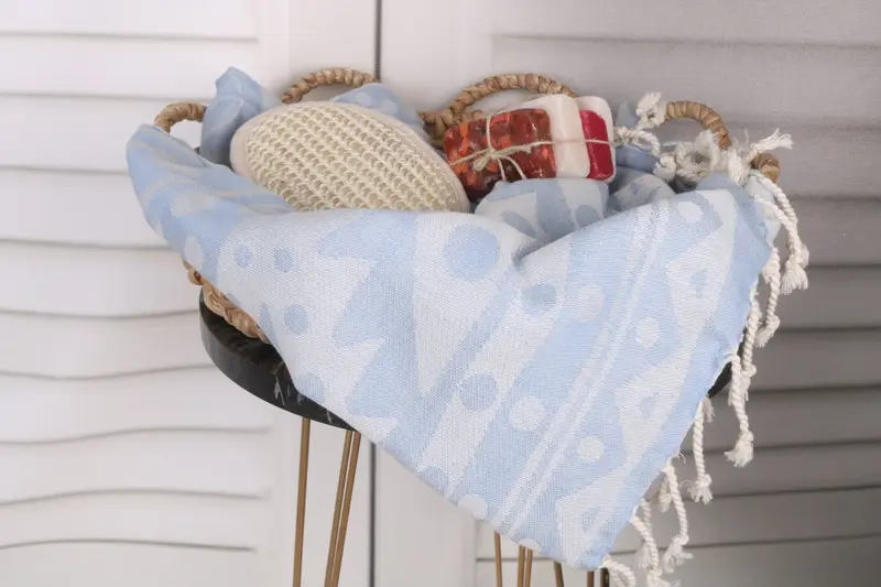 Organic Towel, Beach Towel Gift, 70x40 Cotton Round Pattern Towel, Bulk Order Towel, Sand-resistant towel, Personalize Gift, Turkish hand towel - 3