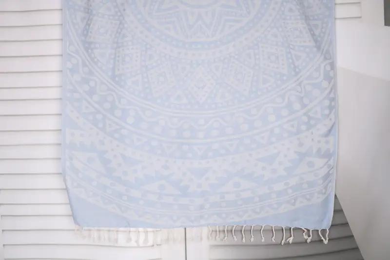 Organic Towel, Beach Towel Gift, 70x40 Cotton Round Pattern Towel, Bulk Order Towel, Sand-resistant towel, Personalize Gift, Turkish hand towel - 1