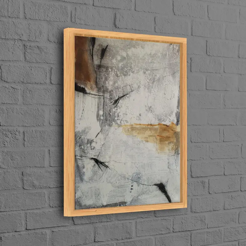 エレガントなミニマル キャンバス: ソフトなトーン、芸術的なプリントの傑作