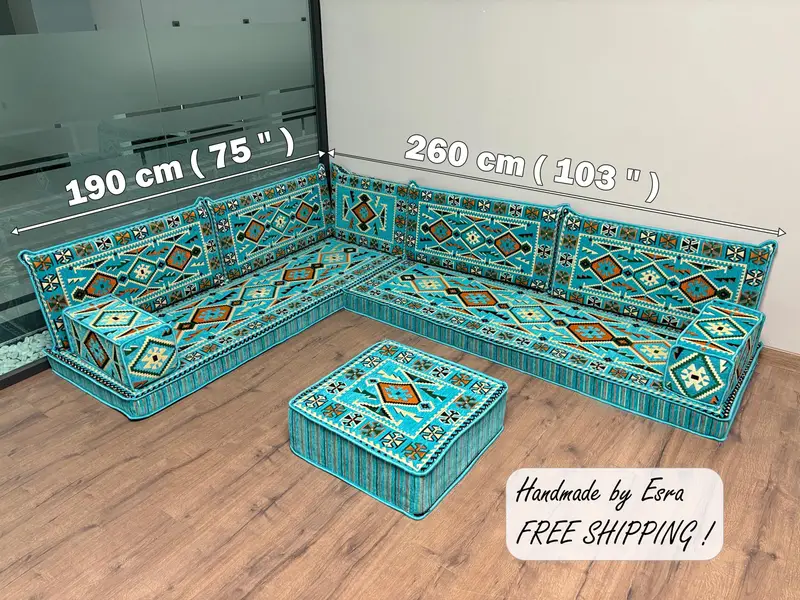 Mavi & Siyah Güneybatı Osmanlı Seti, Kilimden Esinlenen Modüler Osmanlı