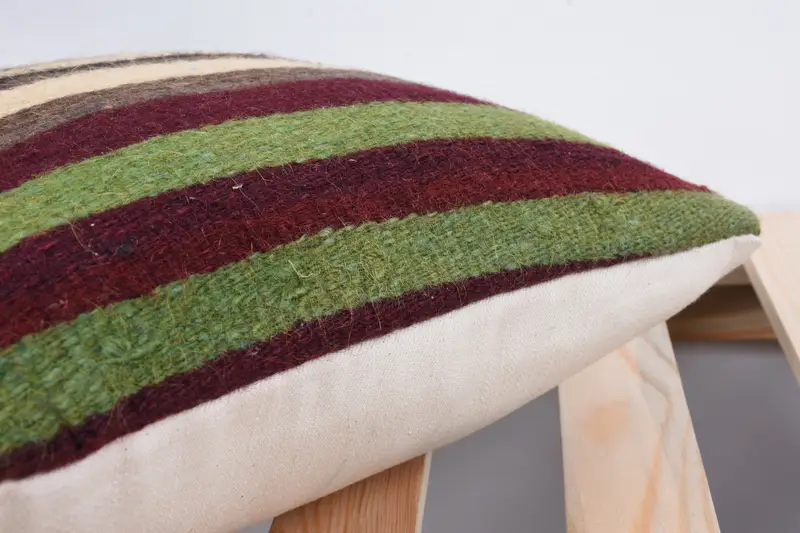 Colorful Cushion, Cushion, Kilim Pillow Cover, Antique Pillows, Vintage Kilim Pillow, 12x12 Blue Cushion Cover, Garden Pillow Case - 7