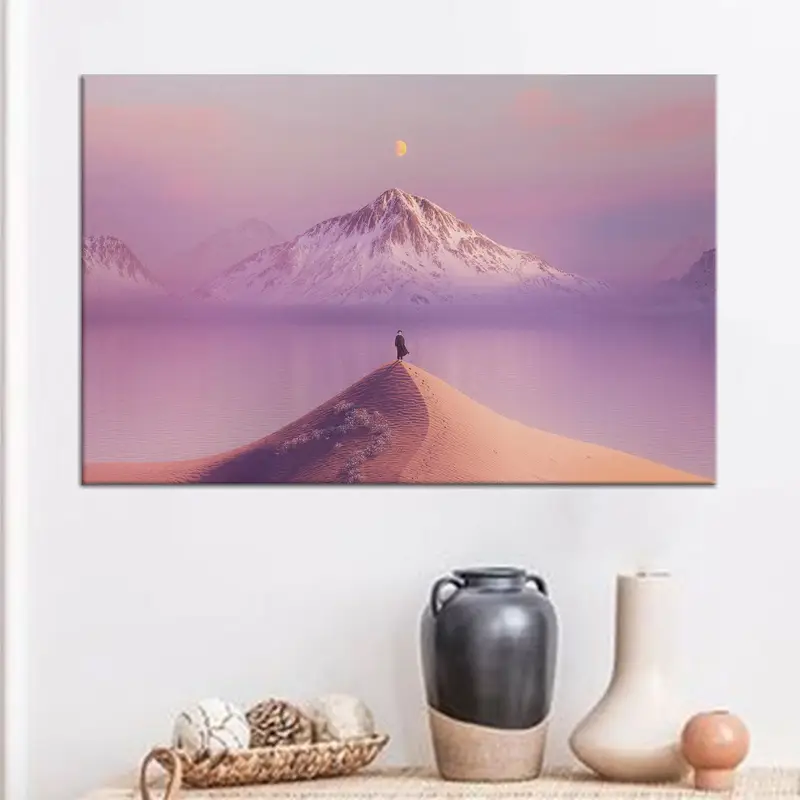 Atemberaubende bedruckte Leinwand mit Wüstenlandschaft – Meisterwerk der Natur