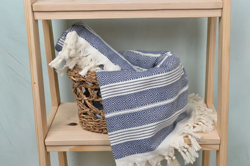 Absorbent Turkish towel, Peshtemal Towel USA, Personalized Turkish Towel, Peshtemal Towel, Embroidery Towels, 70x38 Cotton Diamond Towel - 4
