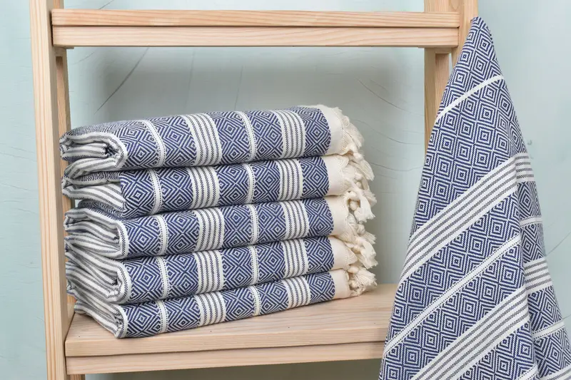 Absorbent Turkish towel, Peshtemal Towel USA, Personalized Turkish Towel, Peshtemal Towel, Embroidery Towels, 70x38 Cotton Diamond Towel - 1
