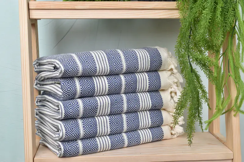 Absorbent Turkish towel, Peshtemal Towel USA, Personalized Turkish Towel, Peshtemal Towel, Embroidery Towels, 70x38 Cotton Diamond Towel - 2