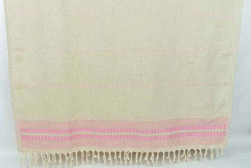 Personalized Gift For Her, Bachelorette Gifts, Handmade Gift, Sand-resistant Turkish towel for travel, 68x40 Linen Striped Towel, Best Beach Towel - 8