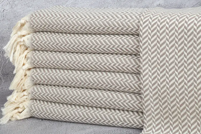 36x18 Cotton Chevron Towel, Custom Wedding Gifts, Custom Turkish Towel, Wedding Gift Ideas, Custom Hand Towel, Bridesmaid Gifts, Wedding Gift - 1