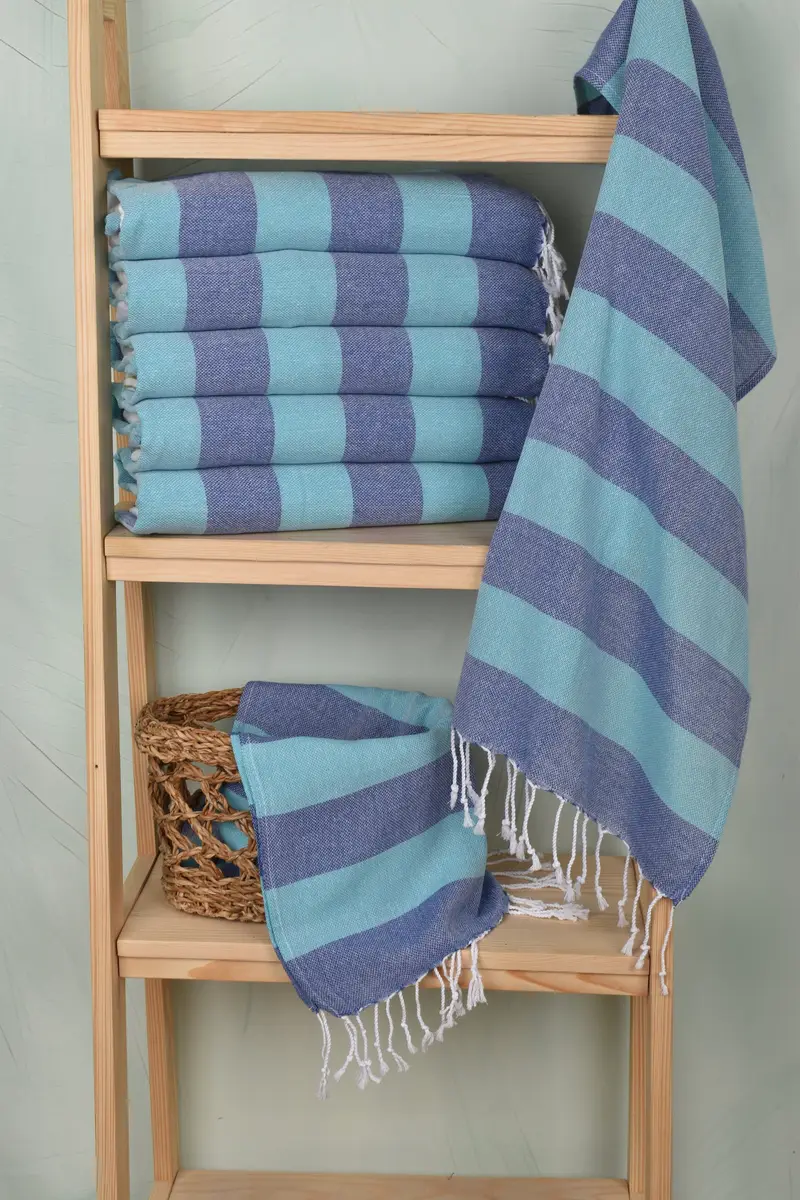 Monogram Mutfak Havlu, Kişiselleştirilmiş Ev Hediyesi Düğün, iyilik için düğün, kişiselleştirilmiş el havlu, kişiselleştirilmiş hediye, 40x18 pamuklu çizgili havlu - 3