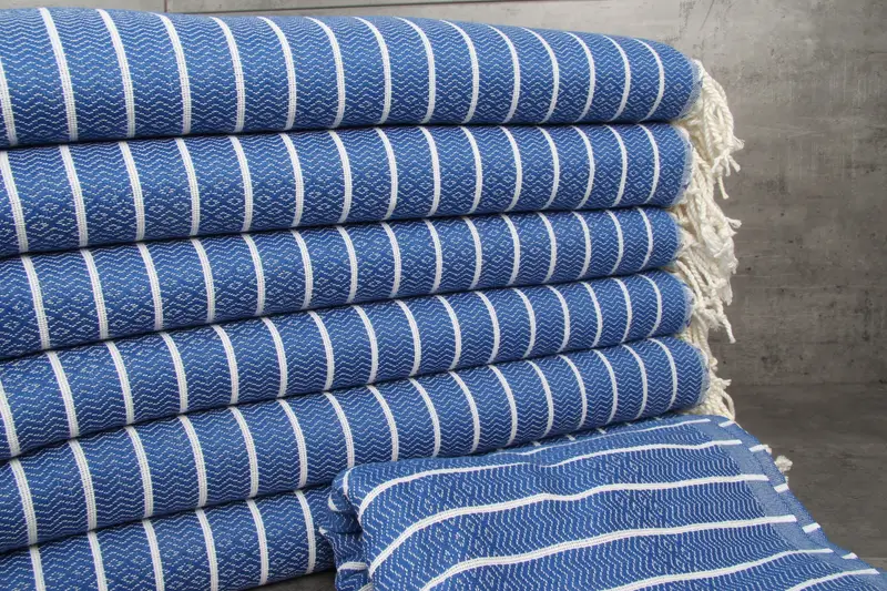 70x40 Cotton Striped Towel, Monogrammed Beach Towel, Personalized Towel, Personalized Bridesmaid Gift, Cute Beach Towel, Valentines Day Gift For Him - 2