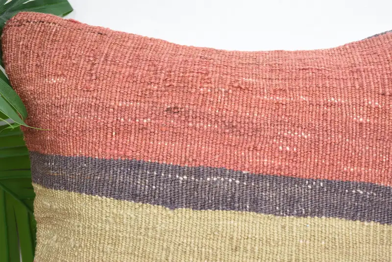 Antique Pillows, Knitted Cushion Case, 12x12 Green Cushion, Customized Pillow Case, Ethnical Kilim Rug Pillow, Pillow Sham, Throw Kilim Pillow - 2